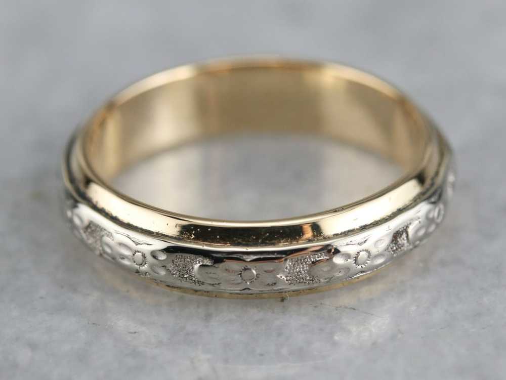 Vintaged Two Tone Pattern Band - image 2