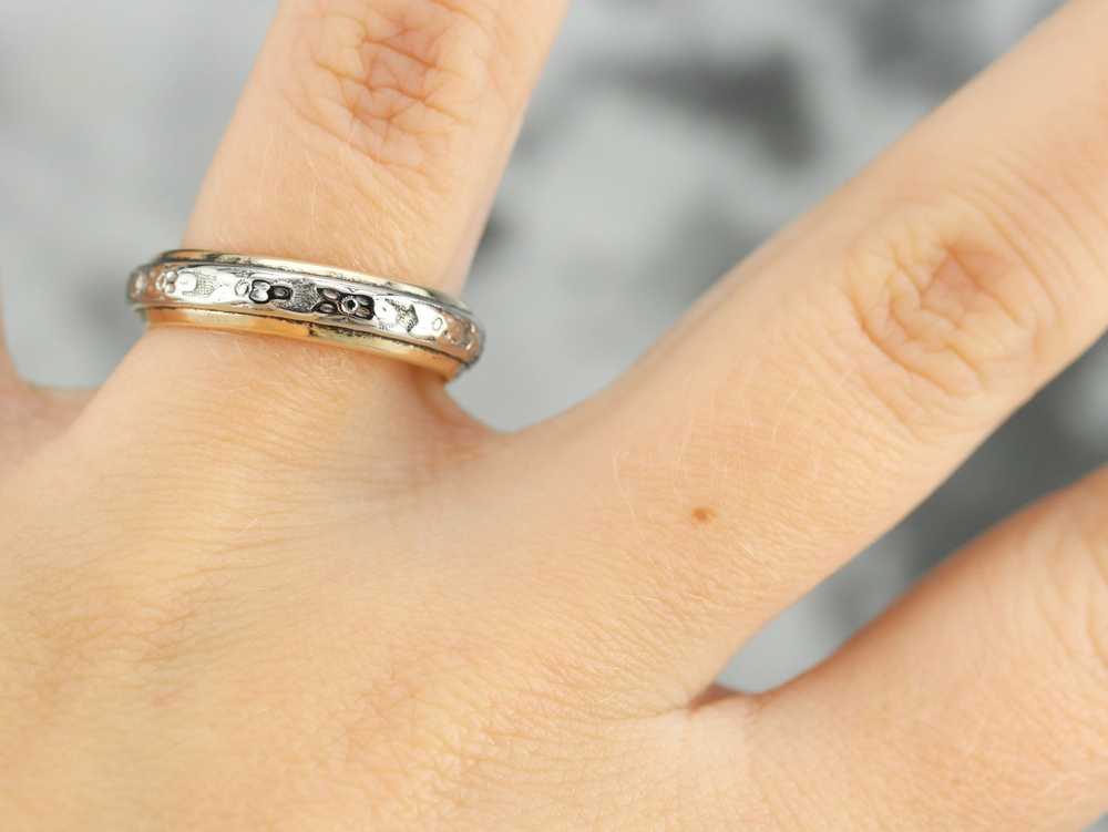 Vintaged Two Tone Pattern Band - image 4