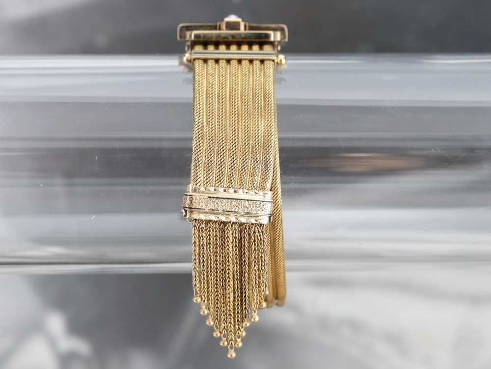 Victorian Seed Pearl Tassel Bracelet - image 7