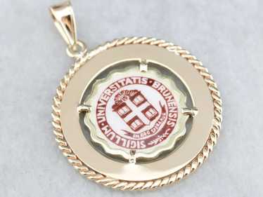 Brown University Gold Pendant - image 1