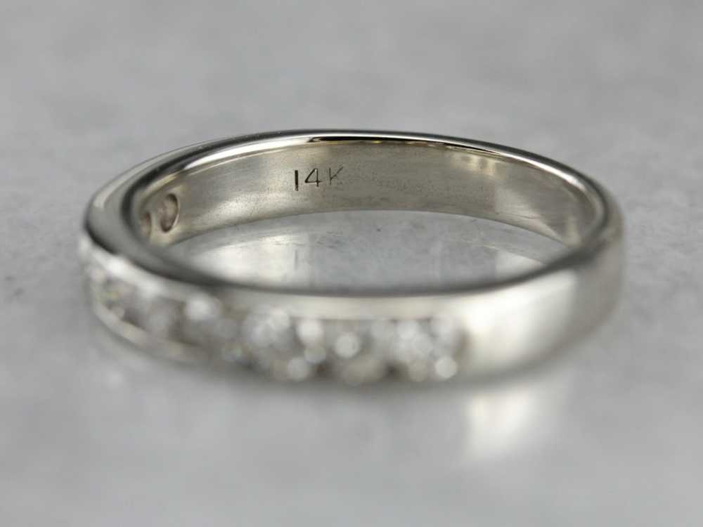 0.80 Carat Channel Set Diamond Band in White Gold - image 3