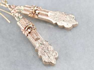 Victorian Gold Drop Earrings - image 1