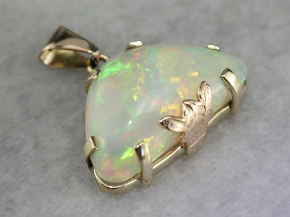 Fancy Cut Opal Pendant - image 1
