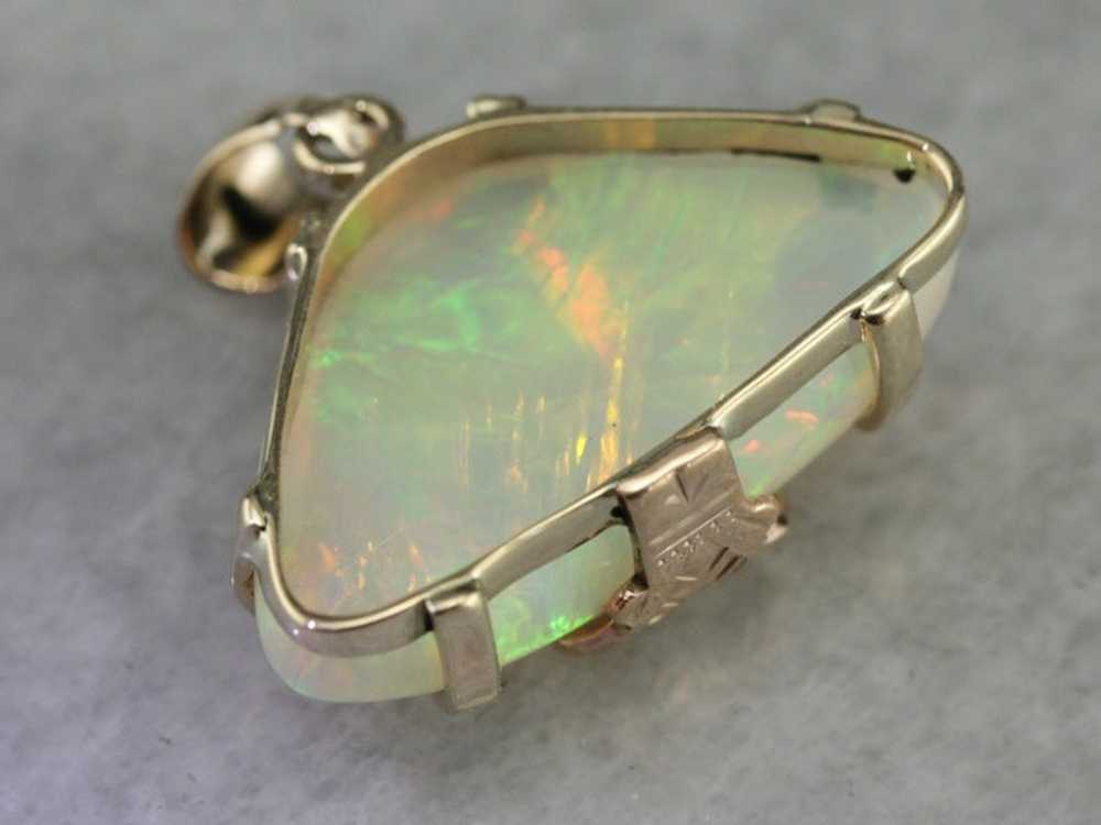 Fancy Cut Opal Pendant - image 3