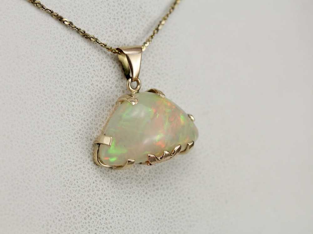 Fancy Cut Opal Pendant - image 4
