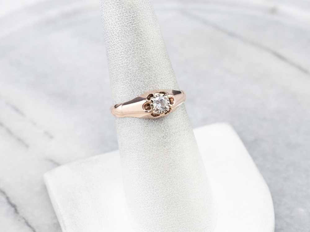 Buttercup Diamond Rose Gold Solitaire Engagement … - image 7