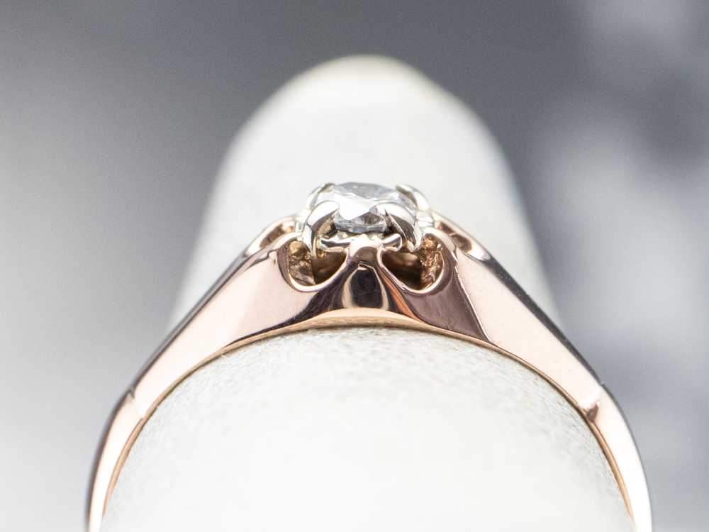 Buttercup Diamond Rose Gold Solitaire Engagement … - image 8