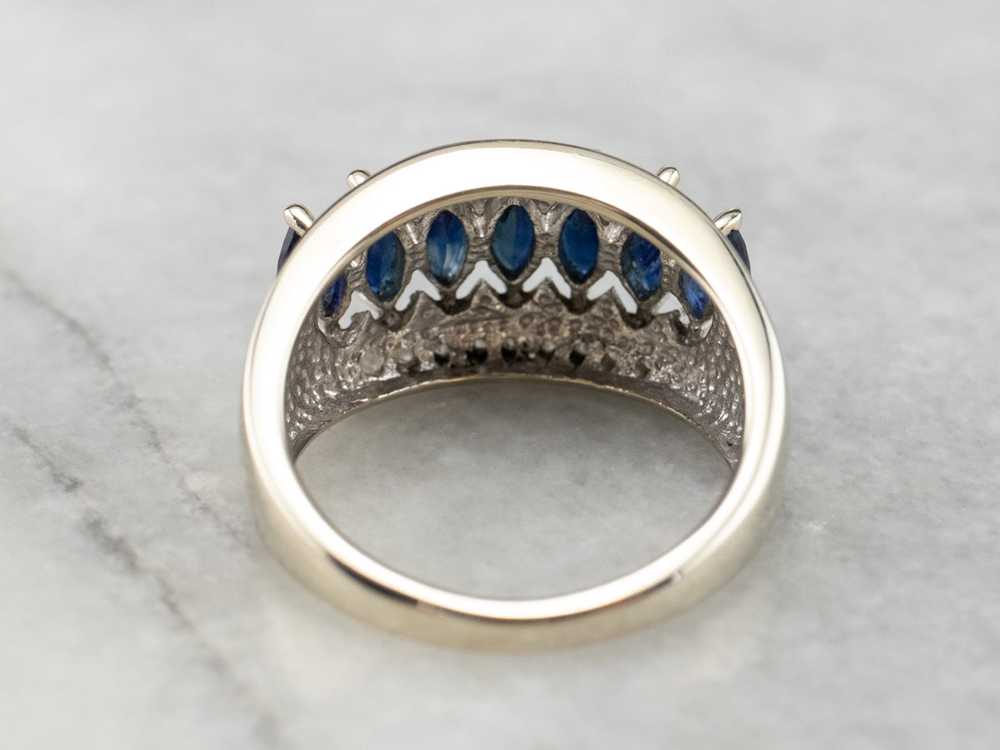 Marquise Sapphire and Diamond Band - image 5
