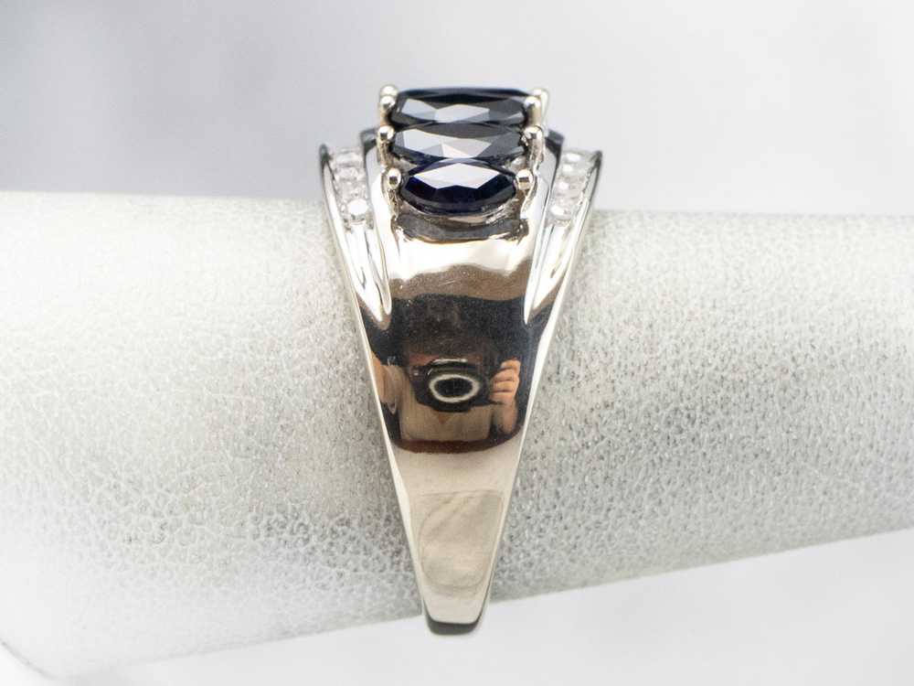 Marquise Sapphire and Diamond Band - image 9
