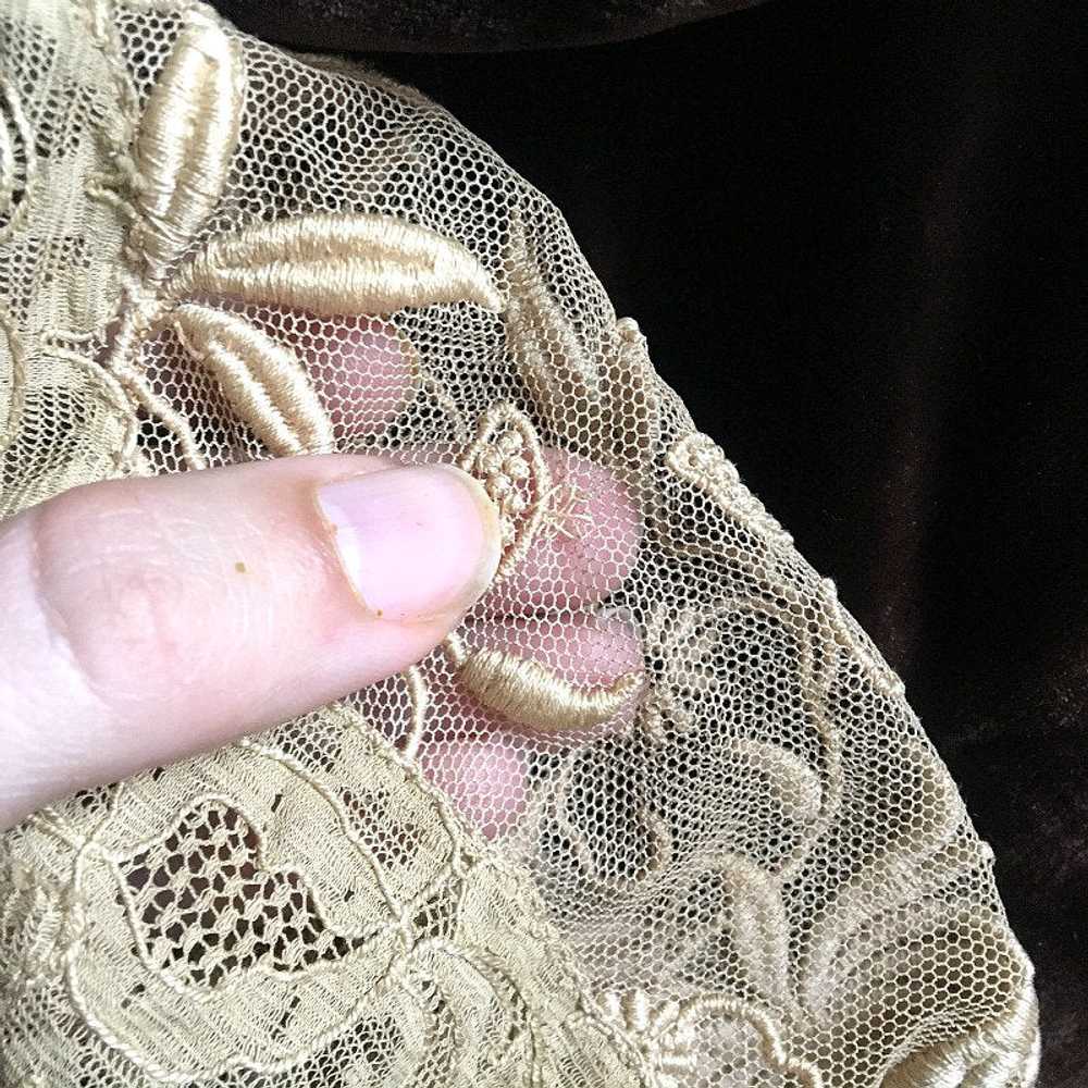 RESERVED . 1930s velvet gown . vintage 30s bias c… - image 6