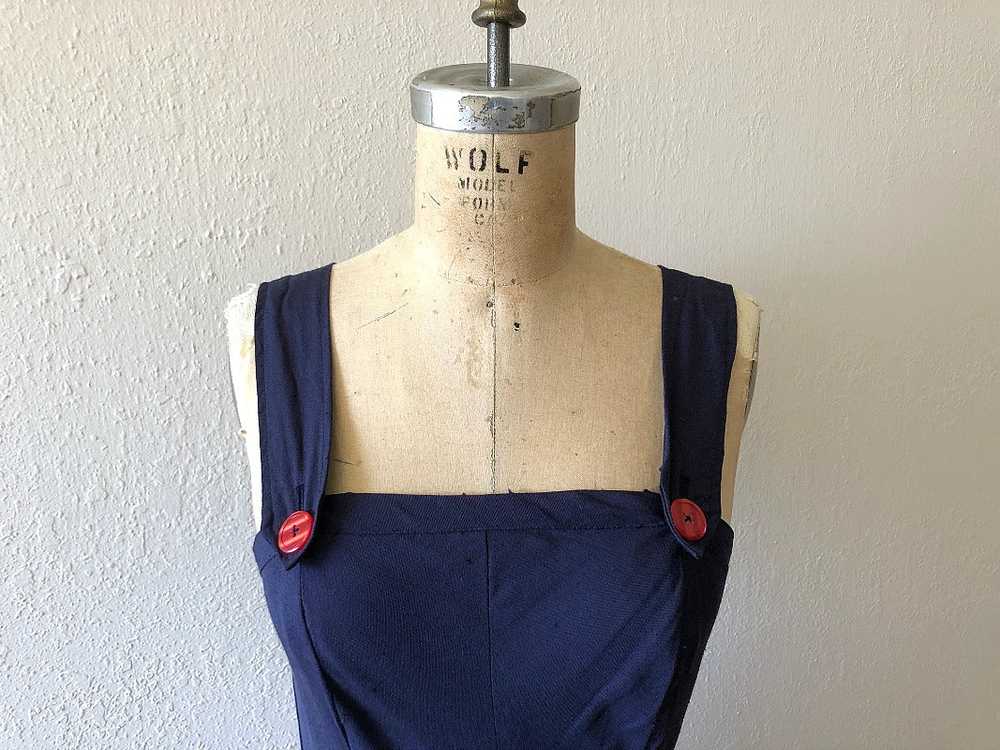 1940s style pinafore . reproduction dress - image 2