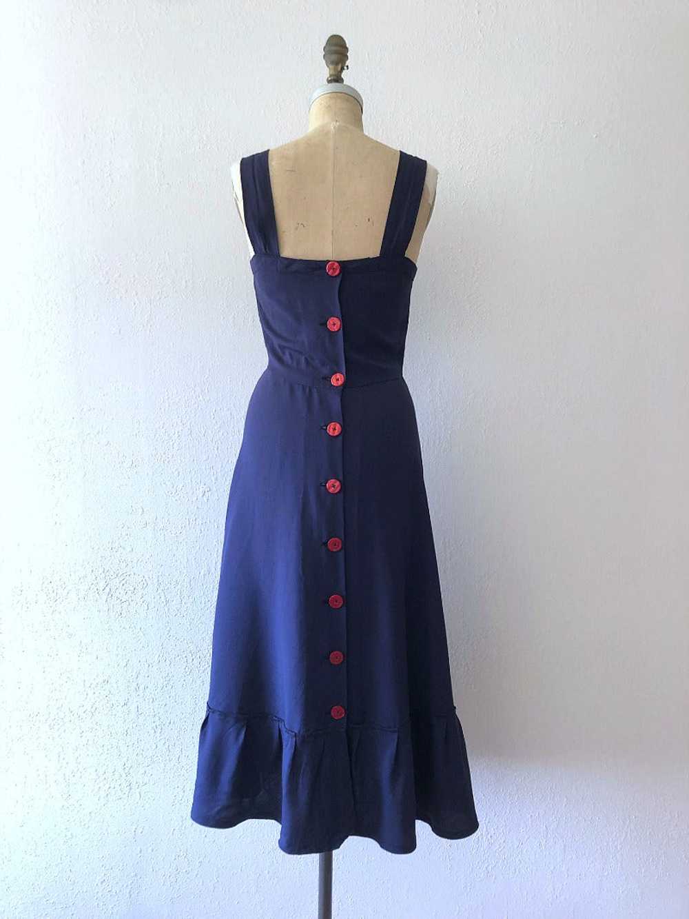 1940s style pinafore . reproduction dress - image 3