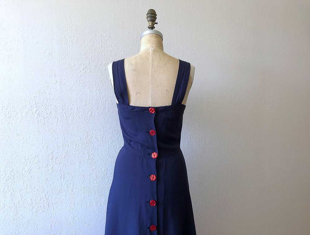 1940s style pinafore . reproduction dress - image 5