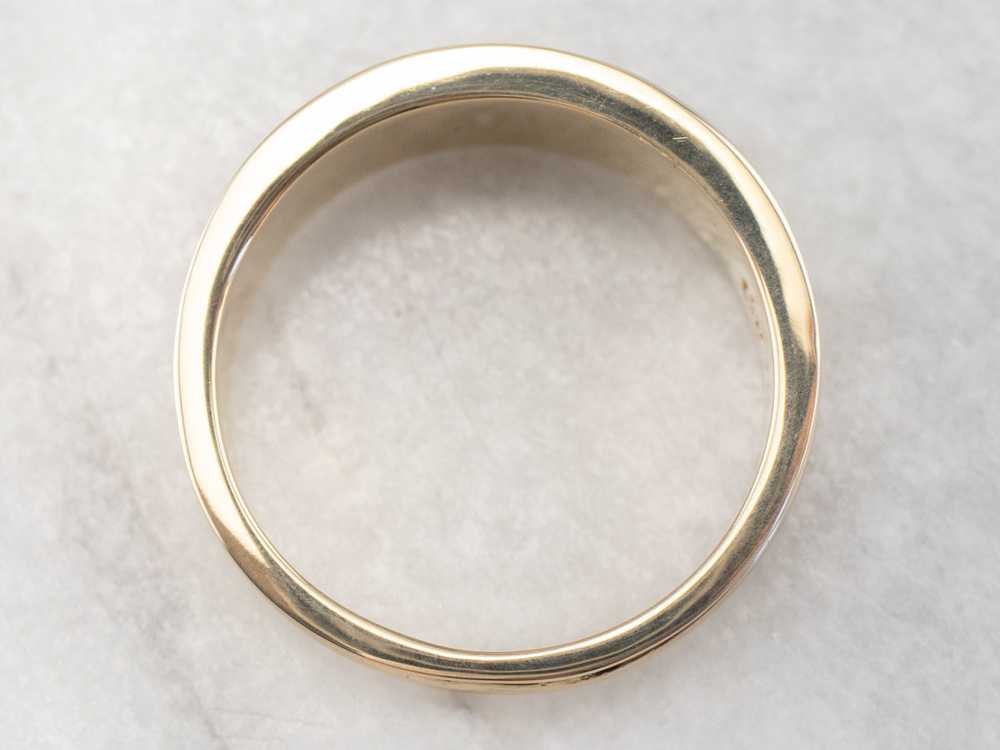 14K Gold Claddagh Band Ring - image 4