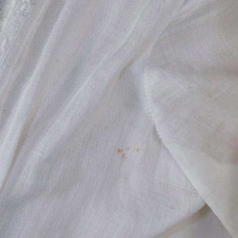 Antique 1900's Edwardian White Cotton Lace Victor… - image 8