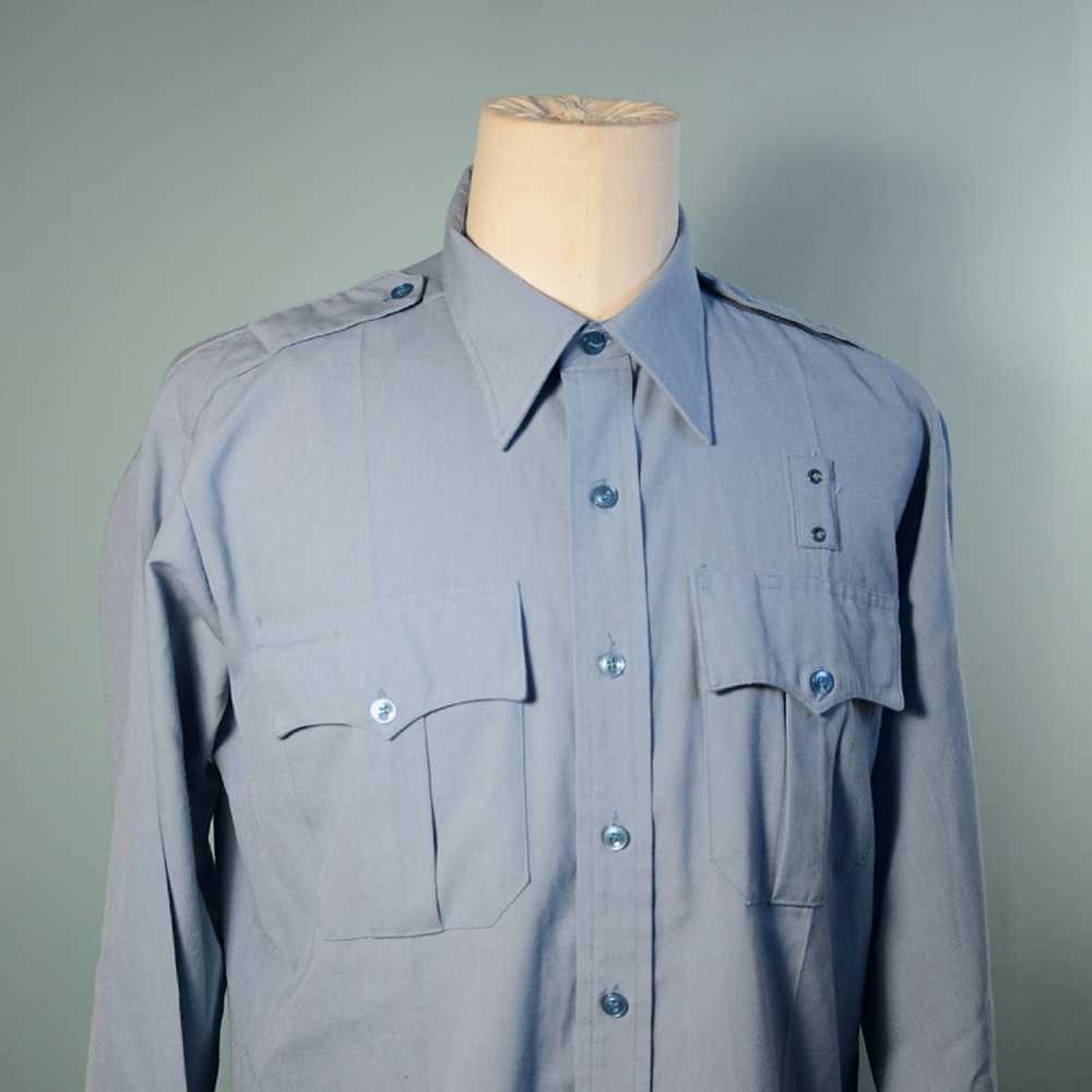 Vintage Blue Uniform Military Police Safari Style… - image 5