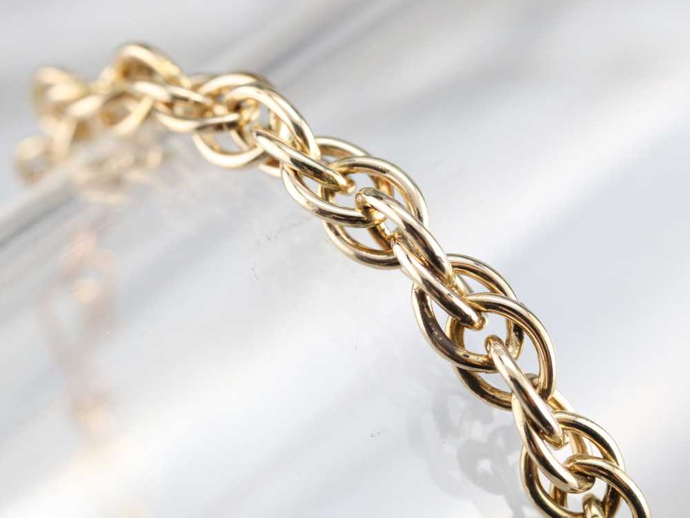 Woven Chain Link Bracelet - image 1