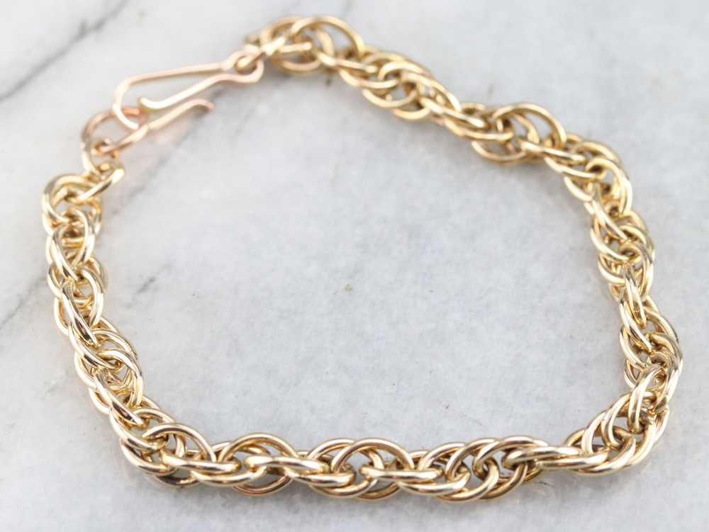 Woven Chain Link Bracelet - image 2