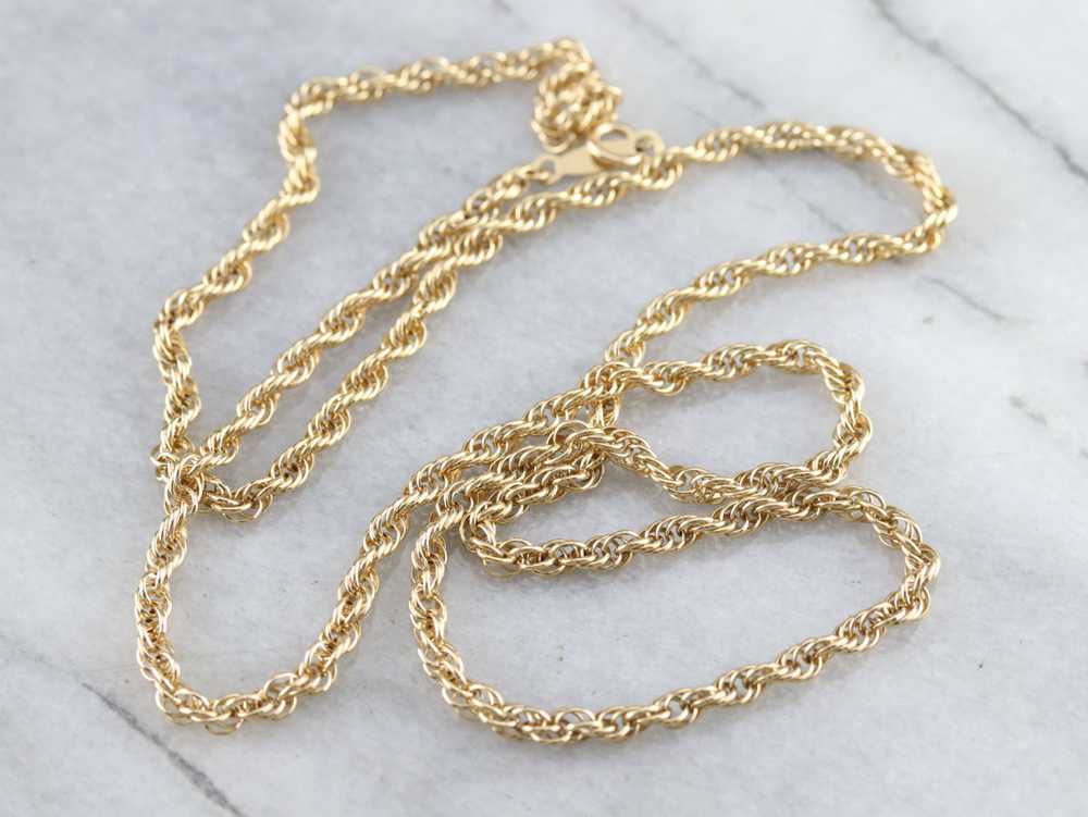 Gold Rope Twist Chain - image 2