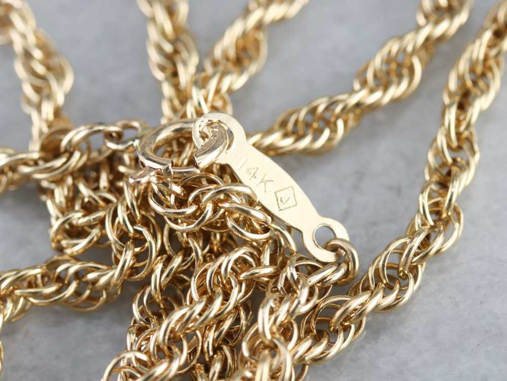 Gold Rope Twist Chain - image 5