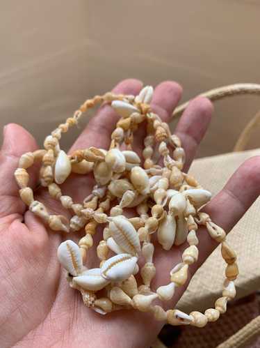 Vintage Hawaiian Handmade Cowrie offers Shell Lei Necklace Seashells Natural Ha…