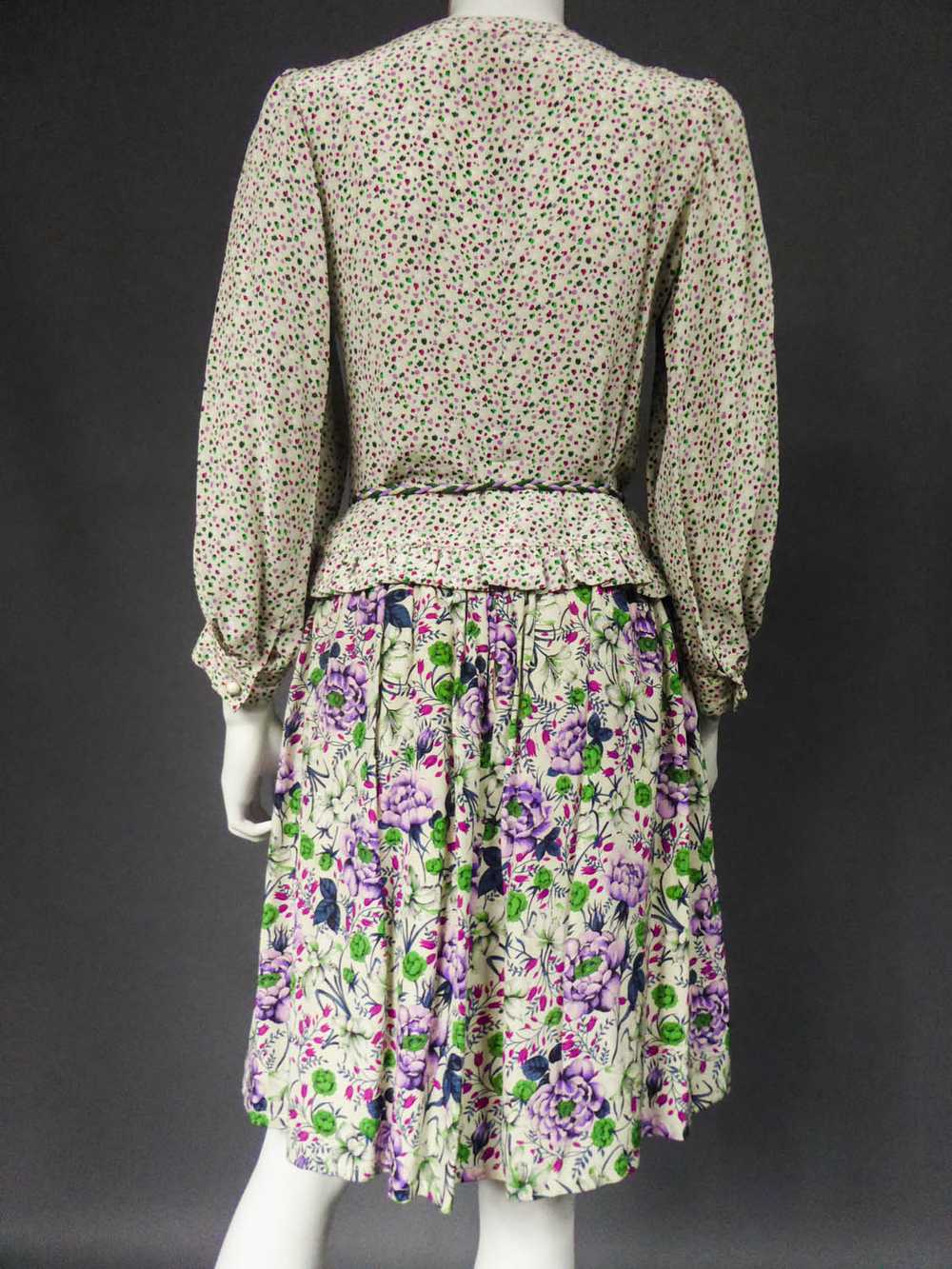 Ungaro Parallel Skirt Blouse and Belt Set - Circa… - image 10