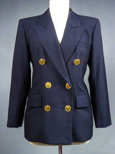 Yves Saint Laurent Rive Gauche Navy Jacket Circa … - image 1