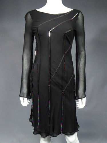A Thierry Mugler Haute Couture Little Black Dress… - image 1
