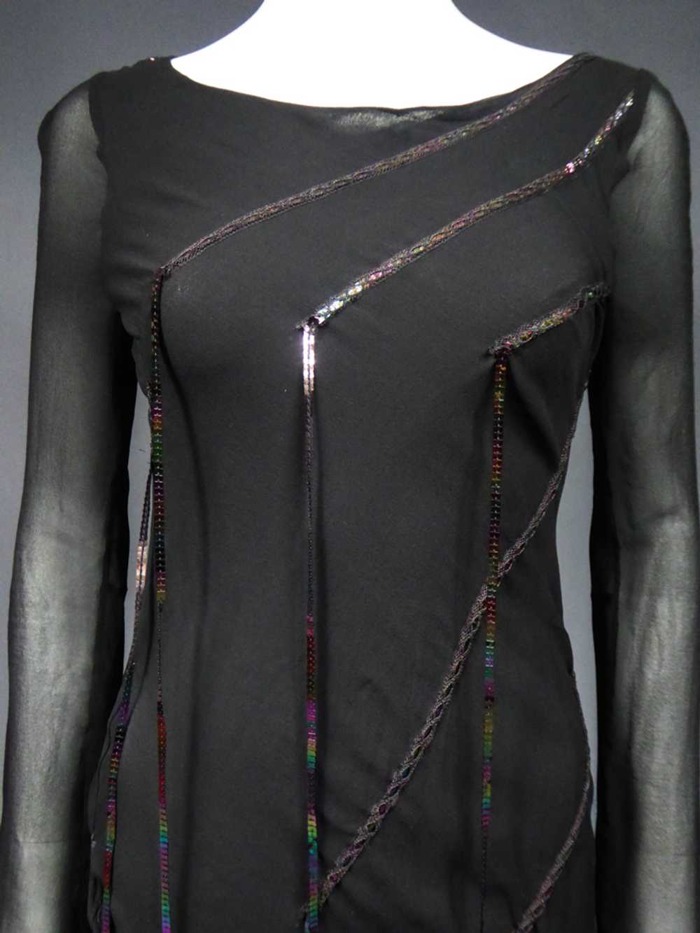 A Thierry Mugler Haute Couture Little Black Dress… - image 3