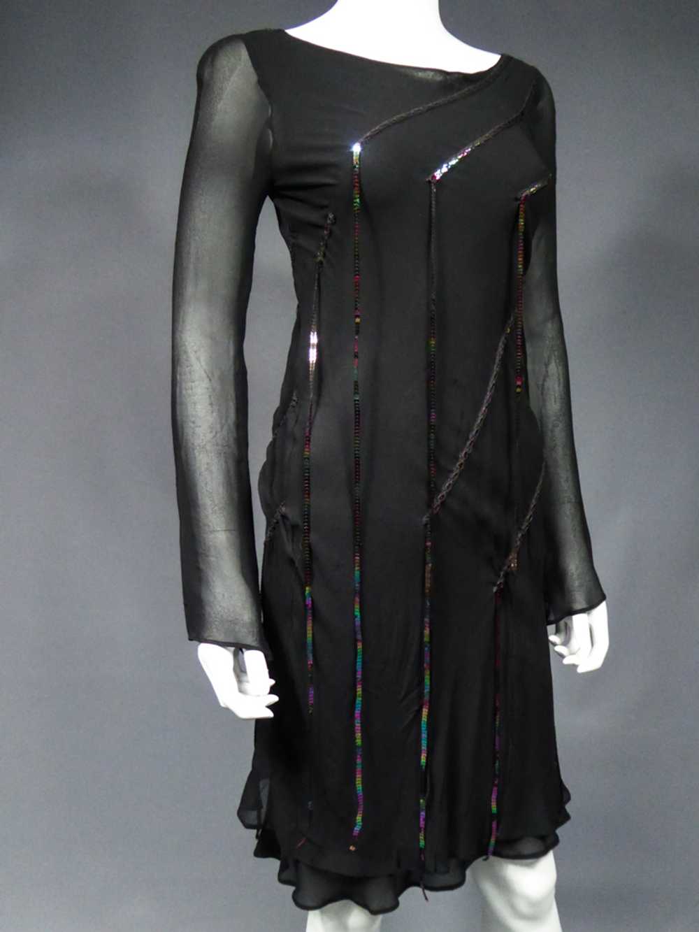 A Thierry Mugler Haute Couture Little Black Dress… - image 8