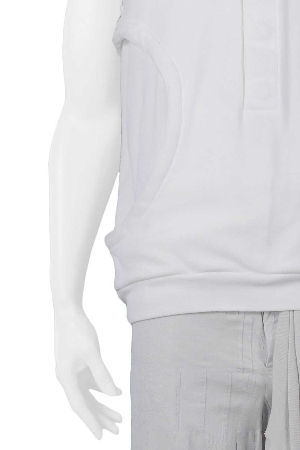 RAF SIMONS WHITE CIRCULAR POCKET HOODIE 2005 - image 3