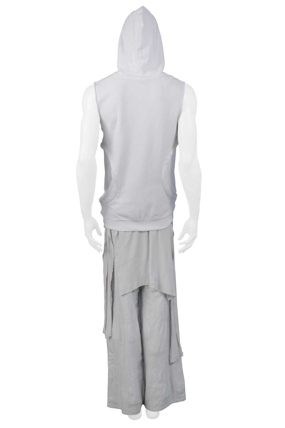 RAF SIMONS WHITE CIRCULAR POCKET HOODIE 2005 - image 4