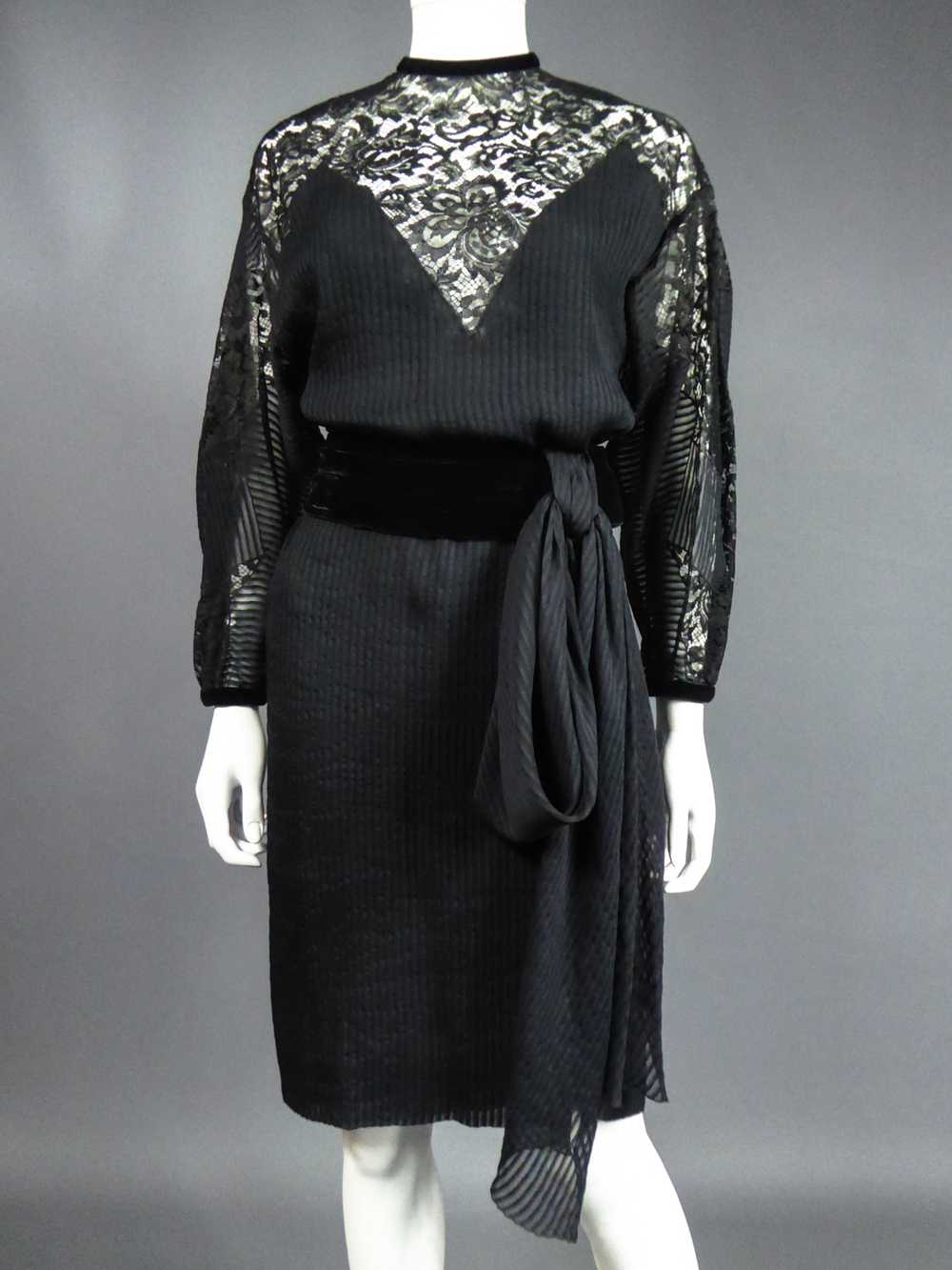 A Christian Dior-Marc Bohan Little Black Dress nu… - image 3