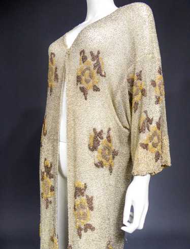 Couture micro beaded coat "Sablé de perles" in th… - image 1