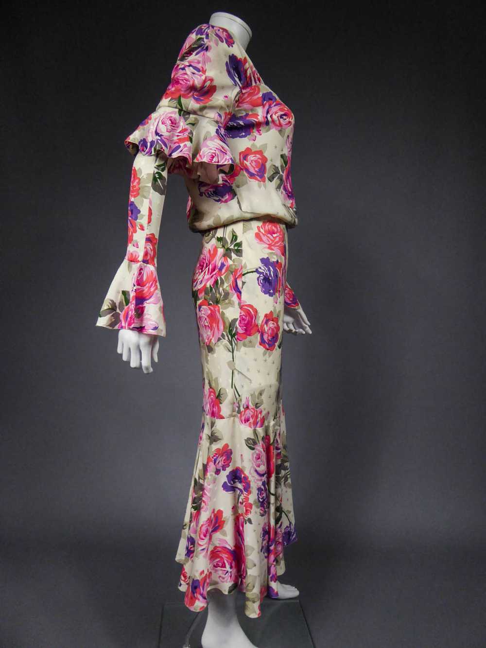 Jeanne Lanvin Couture Dress Circa 1985 - image 10