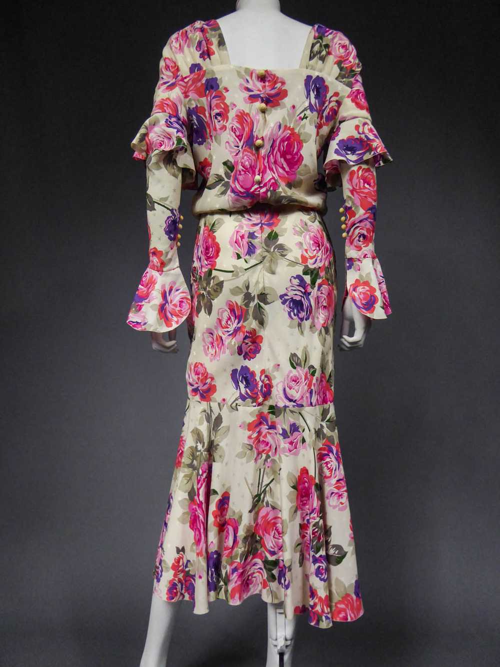 Jeanne Lanvin Couture Dress Circa 1985 - image 11