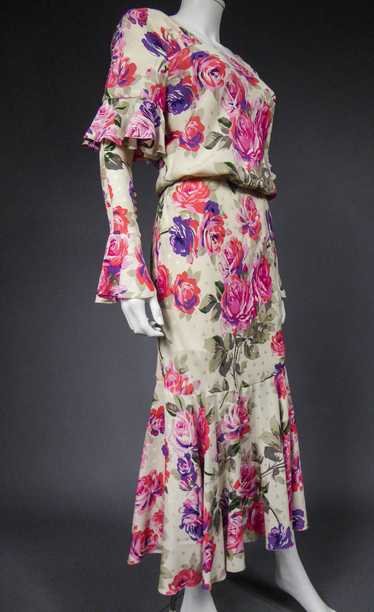 Jeanne Lanvin Couture Dress Circa 1985 - image 1