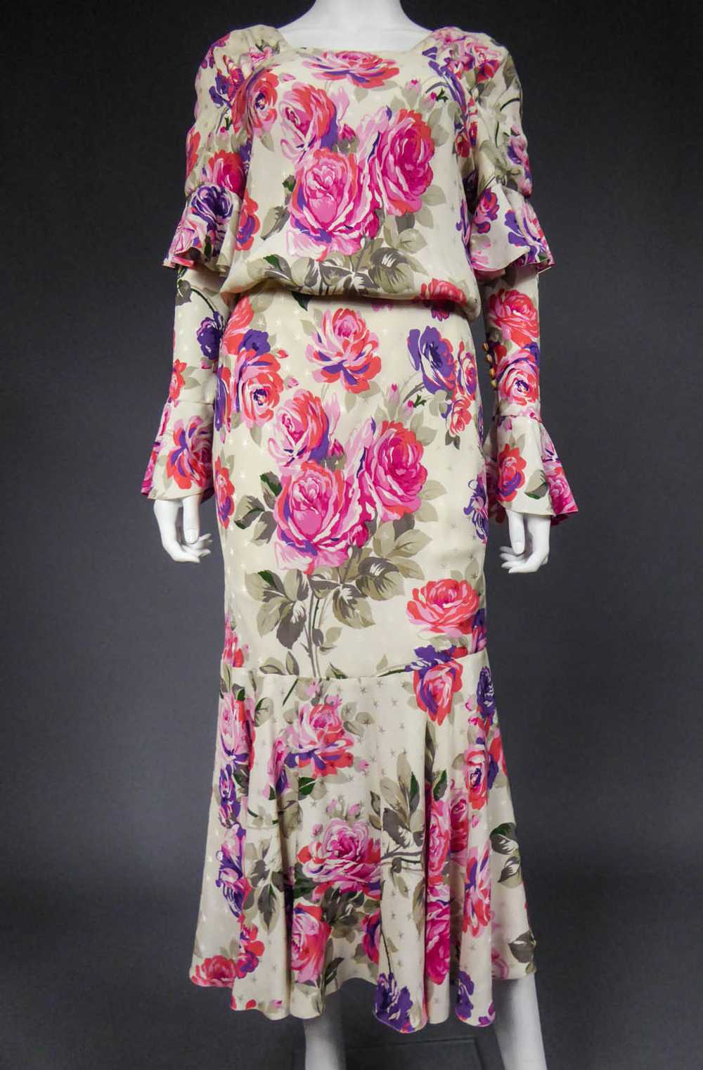 Jeanne Lanvin Couture Dress Circa 1985 - image 2