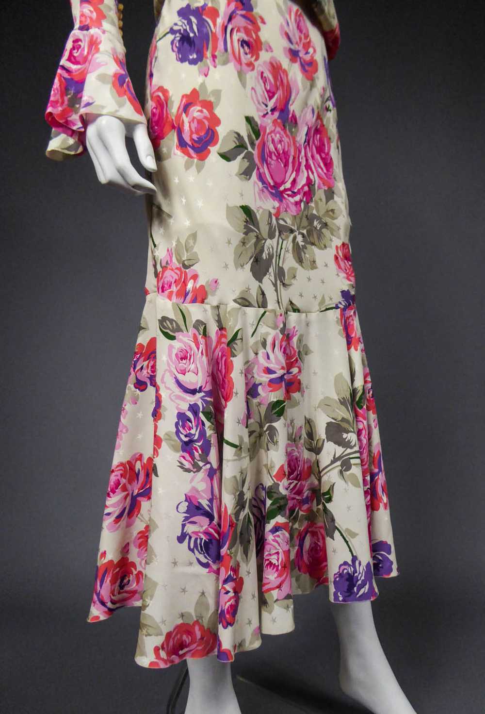 Jeanne Lanvin Couture Dress Circa 1985 - image 9