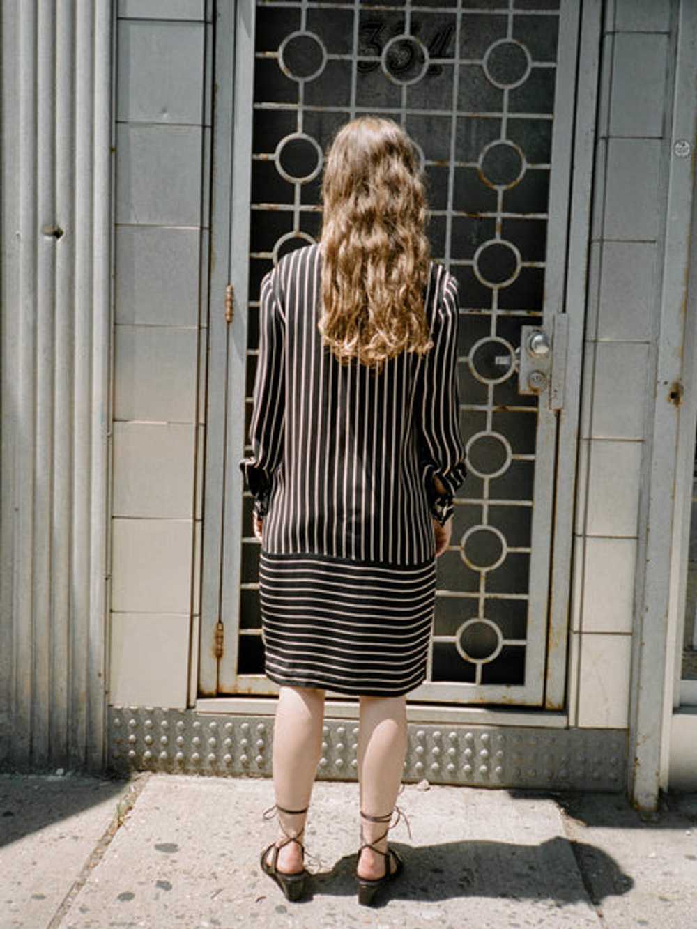 Bill Blass Vertical Stripe Dress - image 3