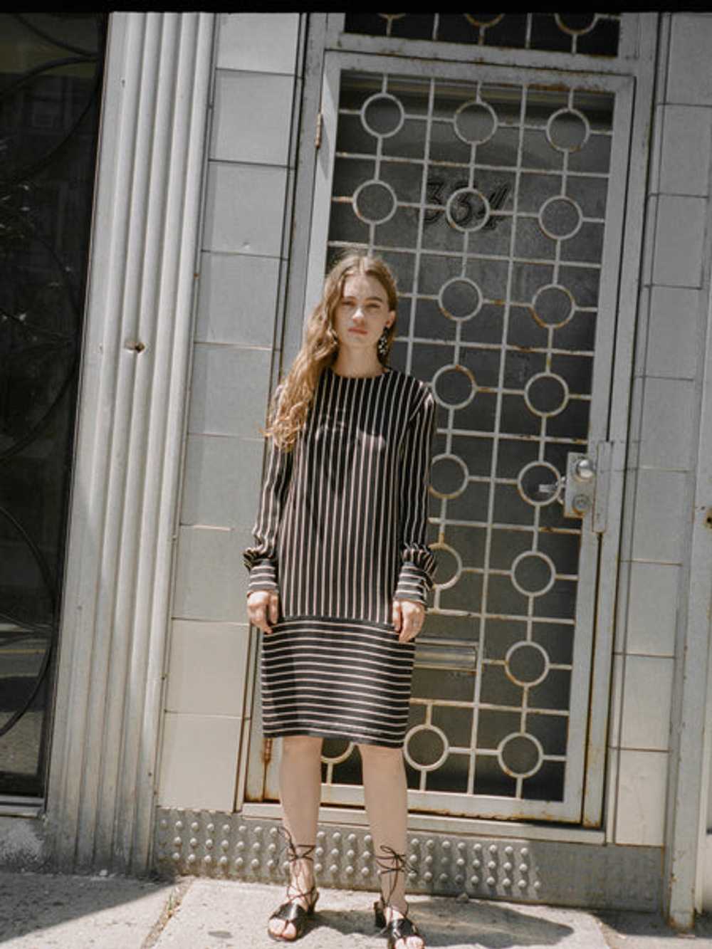 Bill Blass Vertical Stripe Dress - image 4