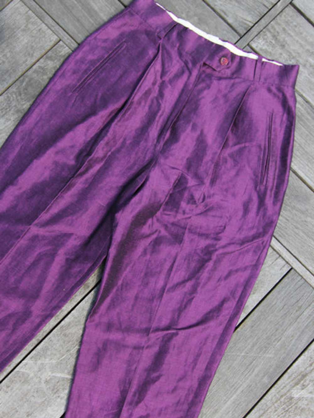 Max Mara Raspberry Linen-Silk Suit - image 5