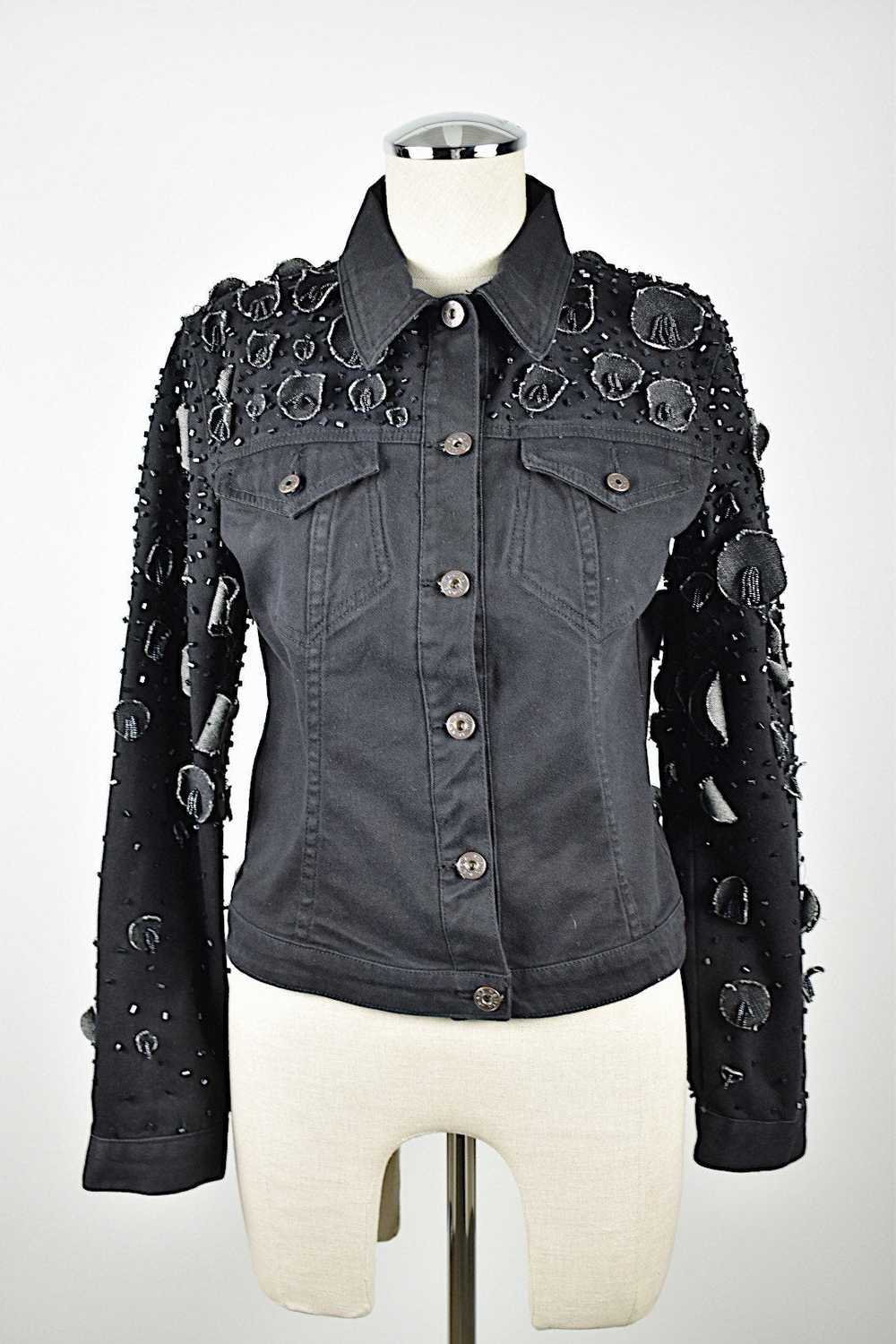 Krizia | Black Denim Jacket with Embellishments - image 2
