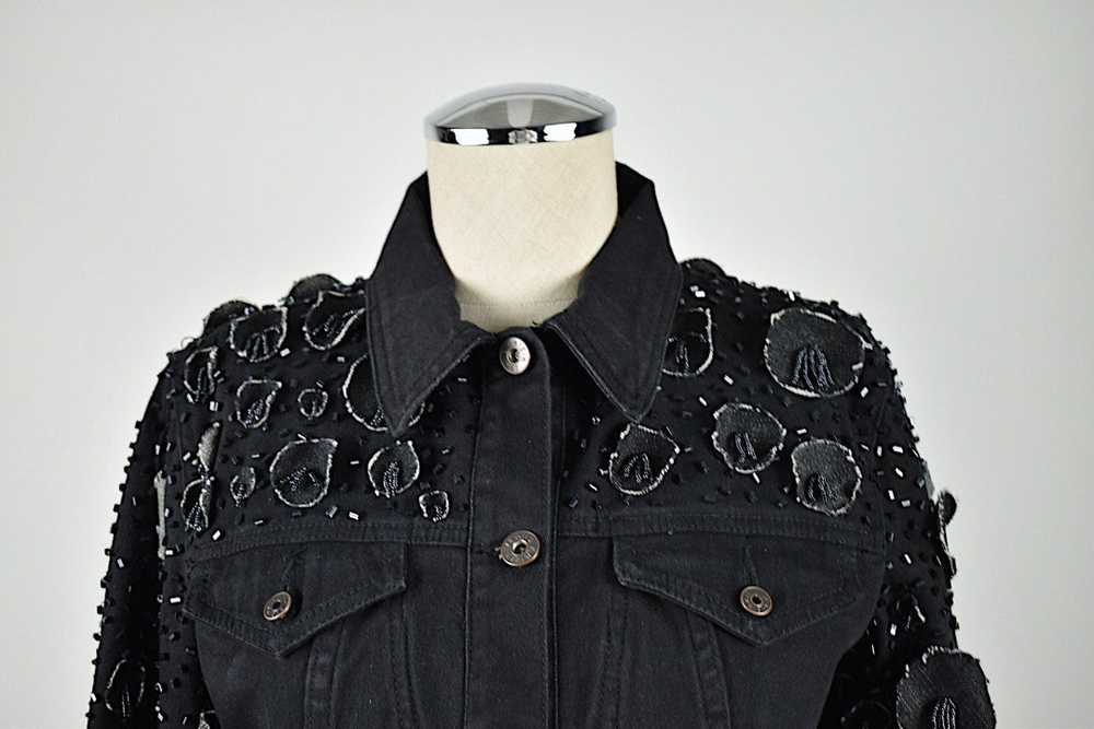 Krizia | Black Denim Jacket with Embellishments - image 3
