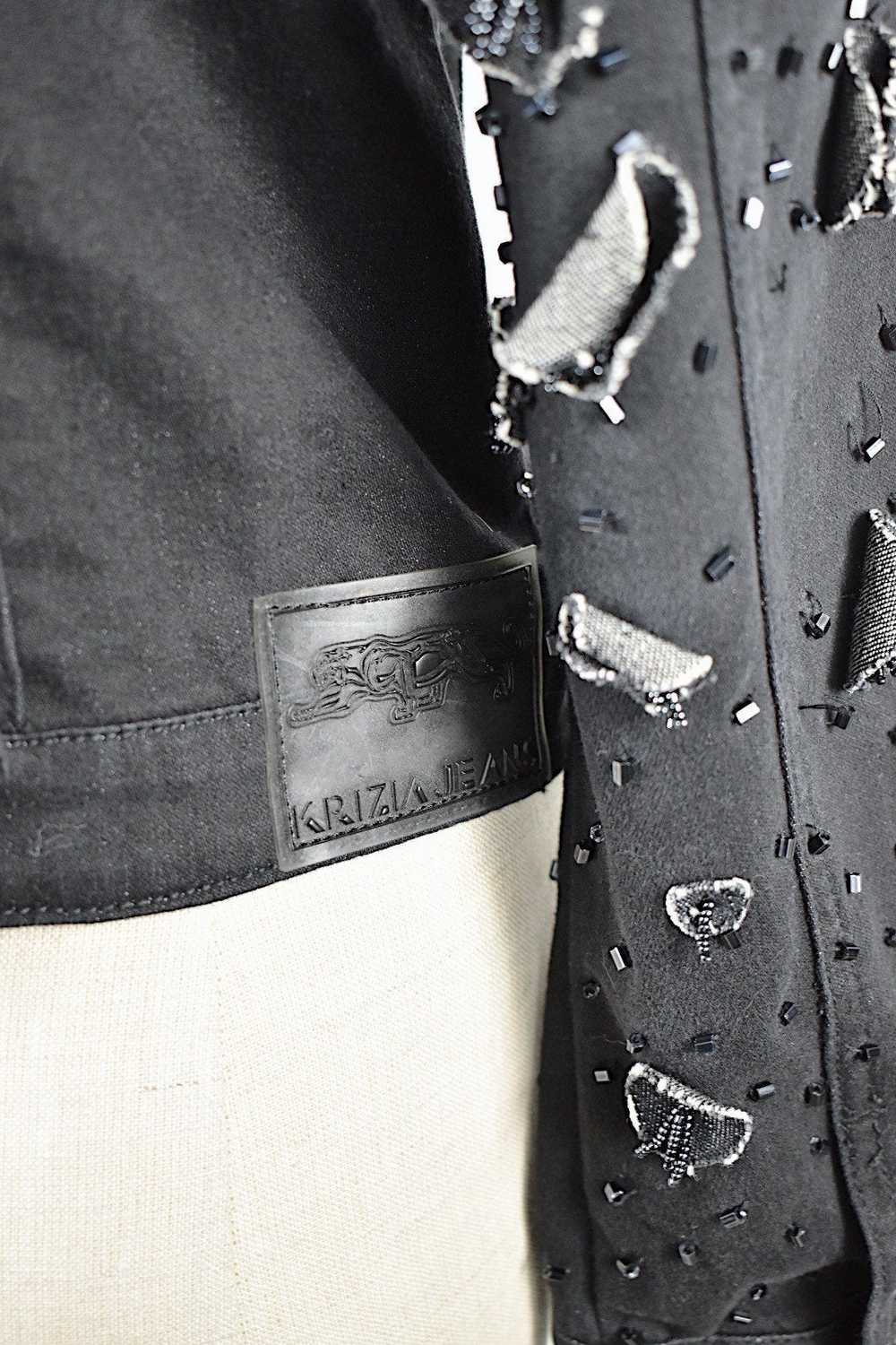 Krizia | Black Denim Jacket with Embellishments - image 4