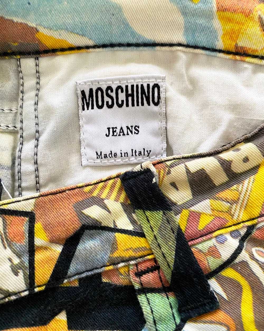 Moschino Rare 1990s Cartoon Print Jeans - image 4