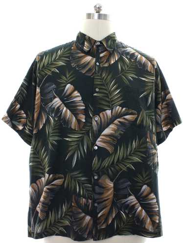 1990's Tori Richard Mens Linen Hawaiian Shirt
