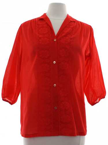 1980's Carefree Fashions Womens Secretary Shirt - image 1