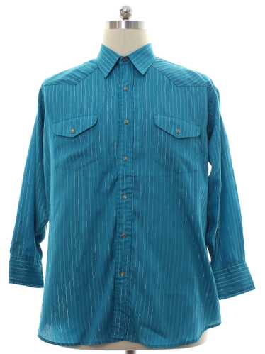 1980's Ely Cattleman Mens Striped Western Shirt