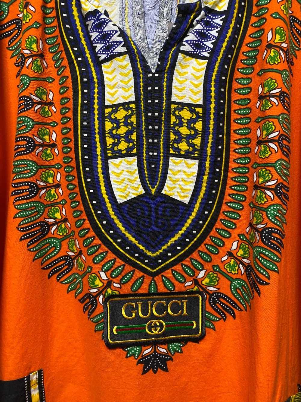 CLASSIC COTTON DASHIKI *FADED WITH GUCCI PATCH - image 5